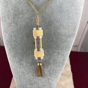 SOLD Vintage Bucherer Swiss Pendant Necklace Peek a Boo Slide Watch